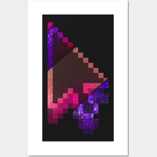 Computer Multicolor galaxy gradient Mouse Cursor Design Posters and Art